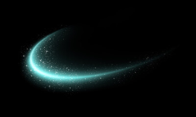 Wall Mural - curved light effect. magic.