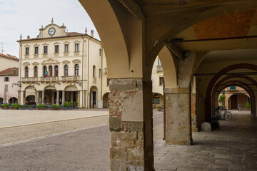 Fototapete - Historic buildings of Este, Padua, italy