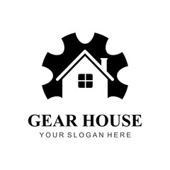 Wall Mural - gear house logo