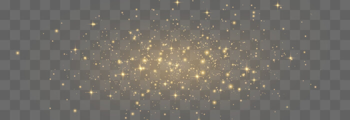 magical light dust, dusty shine. flying particles of light. christmas light effect. sparkling partic