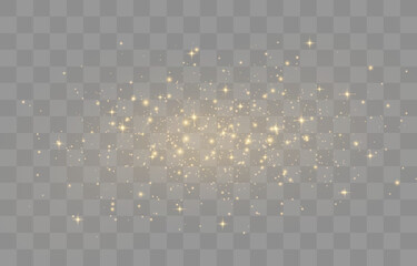 magical light dust, dusty shine. flying particles of light. christmas light effect. sparkling partic
