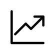 © bsd studio - Growth black glyph ui icon. Business analytics. Progress forecast. Improvement. User interface design. Silhouette symbol on white space. Solid pictogram for web, mobile. Isolated vector illustration