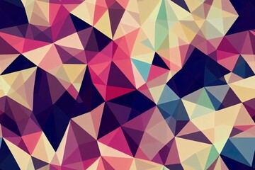 Sticker - abstract seamless geometric triangle pattern 2d background