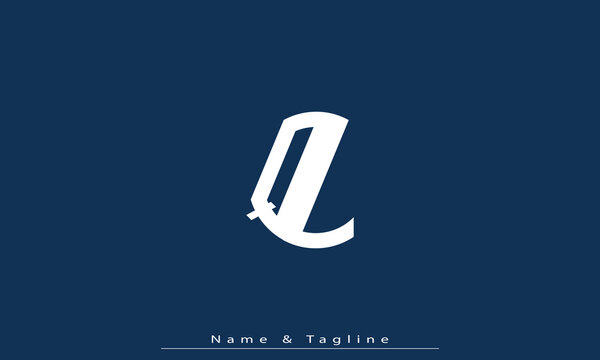 Alphabet letters Initials Monogram logo Ql , lQ
