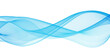 Blue wave abstract background design element - curves banner