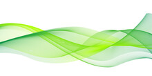 Green Wave Abstract Background Design Element - Curves Banner