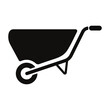 Construction wheelbarrow icon. Line, glyph and filled outline colorful version, farm wheel barrow outline and filled vector sign. Symbol, logo illustration. Different style icons set. Pixel perfect
