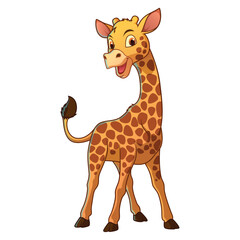  Little Giraffe Cartoon Animal Illustration