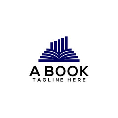 Wall Mural - Book Logo Design Template Vector