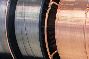 Poster - Coil of copper wire for welding tools and other industrial applications