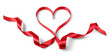 Leinwandbild Motiv St. Valentine's Day, Heart from a ribbon