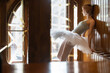 © Andriy Bezuglov/Stocksy - Blond woman gymnast ballerina standing at the relaxed pose