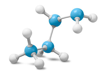Wall Mural - science molecular dna model structure on background