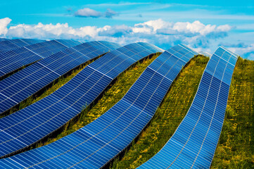 Puimichel. France. Alpes-de-Haute-Provence. Les Mees. Solar farm