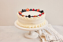 Berries And Cream Cake