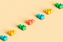 A Row Of Gummy Bears
