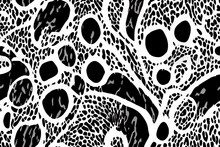 Abstract Modern Leopard Seamless Pattern. Animals Trendy Background. Beige And Black Decorative 2d Stock Illustration For Print, Card, Postcard, Fabric, Textile. Modern Ornament Of Stylized Skin.