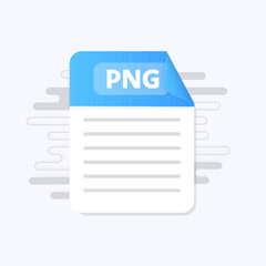 Poster - PNG file icon. Flat design graphic illustration. Vector PNG icon