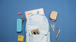 © Malquerida Studio/Stocksy - Children's backpack and school supplies