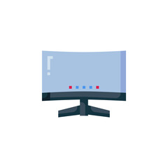 Fototapete - monitor vector icon. computer component icon flat style. perfect use for logo, presentation, website, and more. simple modern icon design flat style
