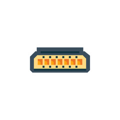 Fototapete - hdmi port vector icon. computer component icon flat style. perfect use for logo, presentation, website, and more. simple modern icon design flat style
