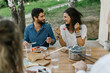© STUDIO TAURUS/Stocksy - Couple Eating Barbecue On The Porch