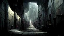 Dark Neo Modern Alleyway