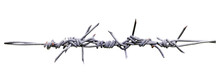 Close Up Of A Fence Wire Isolated And Save As To PNG File