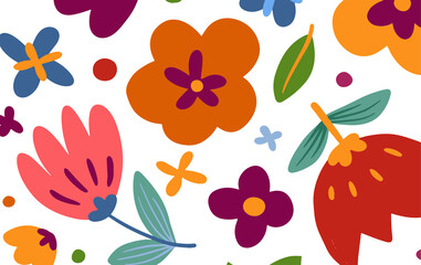 Poster - Abstract trendy floral background design