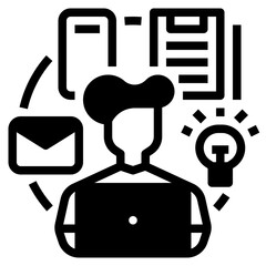 Poster - multitasking icon