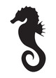 seahorse sealife animal silhouette