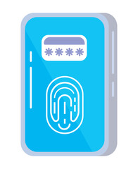 Poster - smartphone with fingerprint access