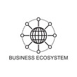 business ecosystem icon , management icon