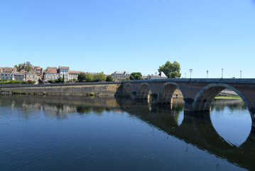 Sticker - Bruecke ueber die Dordogne in Bergerac