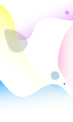 Poster - Abstract light colors minimalist background vertical with lines and gradients