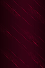 Poster - Minimalist luxury abstract background Wallpaper with glowing dots. Modern vertical red lights backdrop with glowing lines