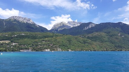 Poster - Lac d' Annecy, Annecy, Haute-Savoie, Auvergne Rhône Alpes, France, 