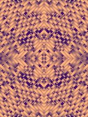 Poster - Wavy symmetrical pattern of lines with trendy gradient. Abstract background. 3d rendering digital illustration