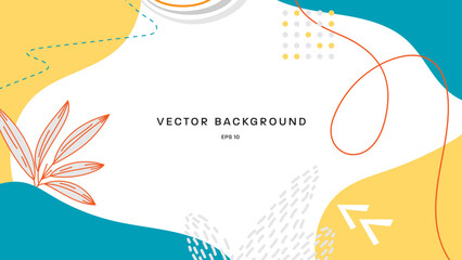 Poster - Vector abstract background template.