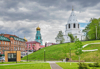 Wall Mural - View of kremlin in Syzran. Russia