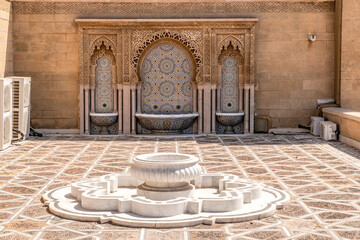 Wall Mural - View at the Mausoleum of Mohammed V in Rabat, Morocco