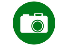 A Green Colour Camera New Best Unique Creative Logo Graphic Design Art Icon Symbol Shape Sign Fresh HD 4K Wallpaper Illustration Background Photo