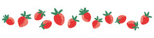Vector Hand Drawn Strawberry Line Illustration