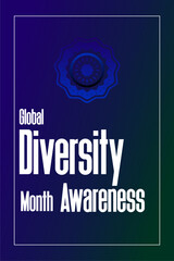 Wall Mural - Global Diversity Awareness Month