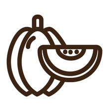 Vegetable Food Healthy Outline Icon