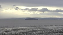Looking Out At Flatholm Island From Wentlooge, South Wales