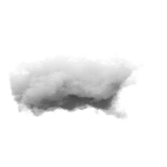 Wall Mural - single white cloud with transparent background