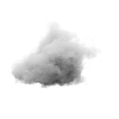 Wall Mural - single white cloud with transparent background