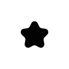 Wall Mural - star icon shape on transparent background