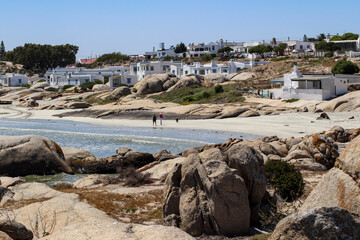 View of Paternoster coastline and beach